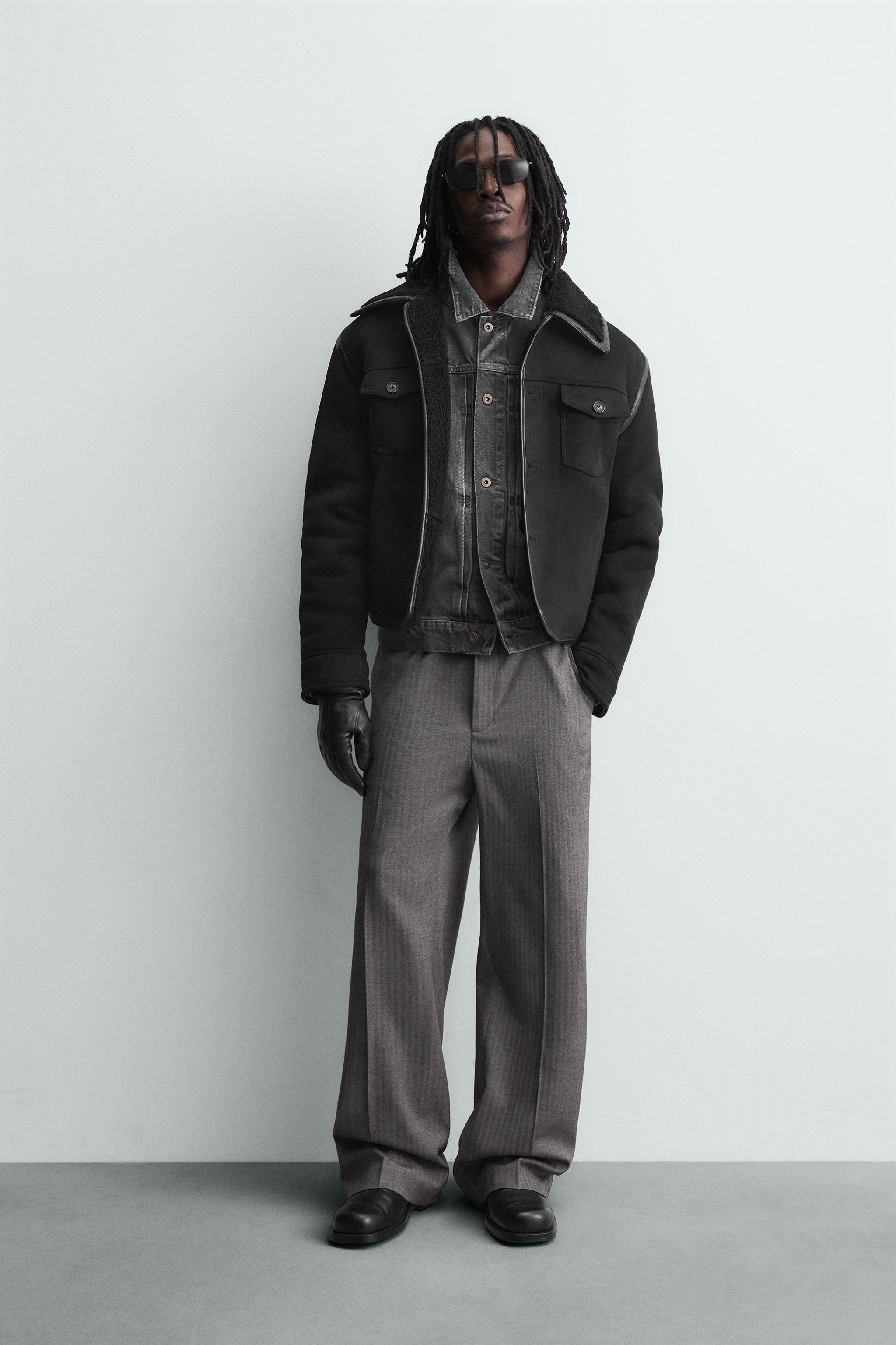 DOUBLE FACED FAUX SUEDE JACKET